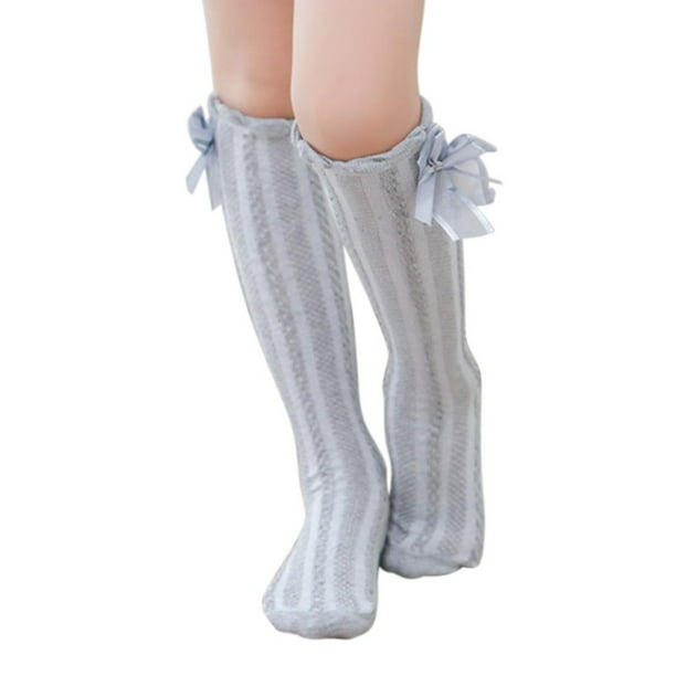 5 Pairs Baby Girl Socks Knee High Princess Socks Cute Lace Long Tube Booties